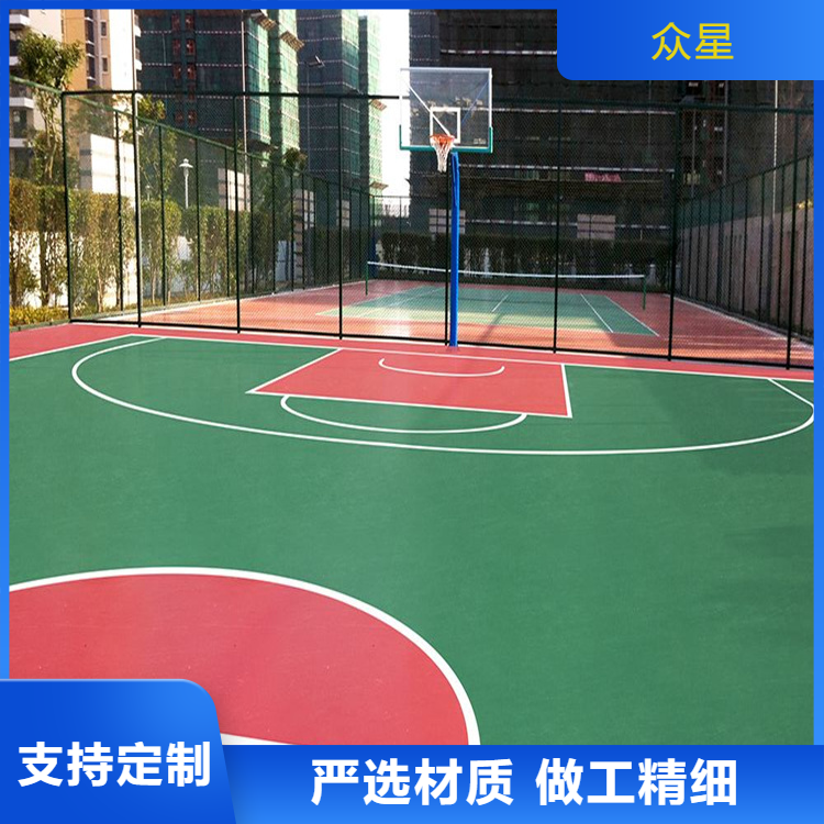 德阳市塑胶跑道材料篮球场硅PU - 价格